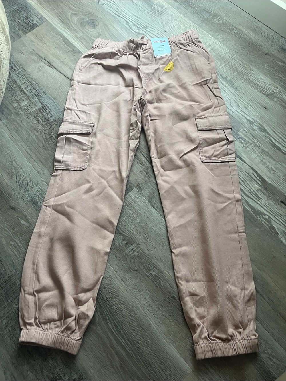 Cat & Jack Girls Cargo Jogger Pants in Light pink